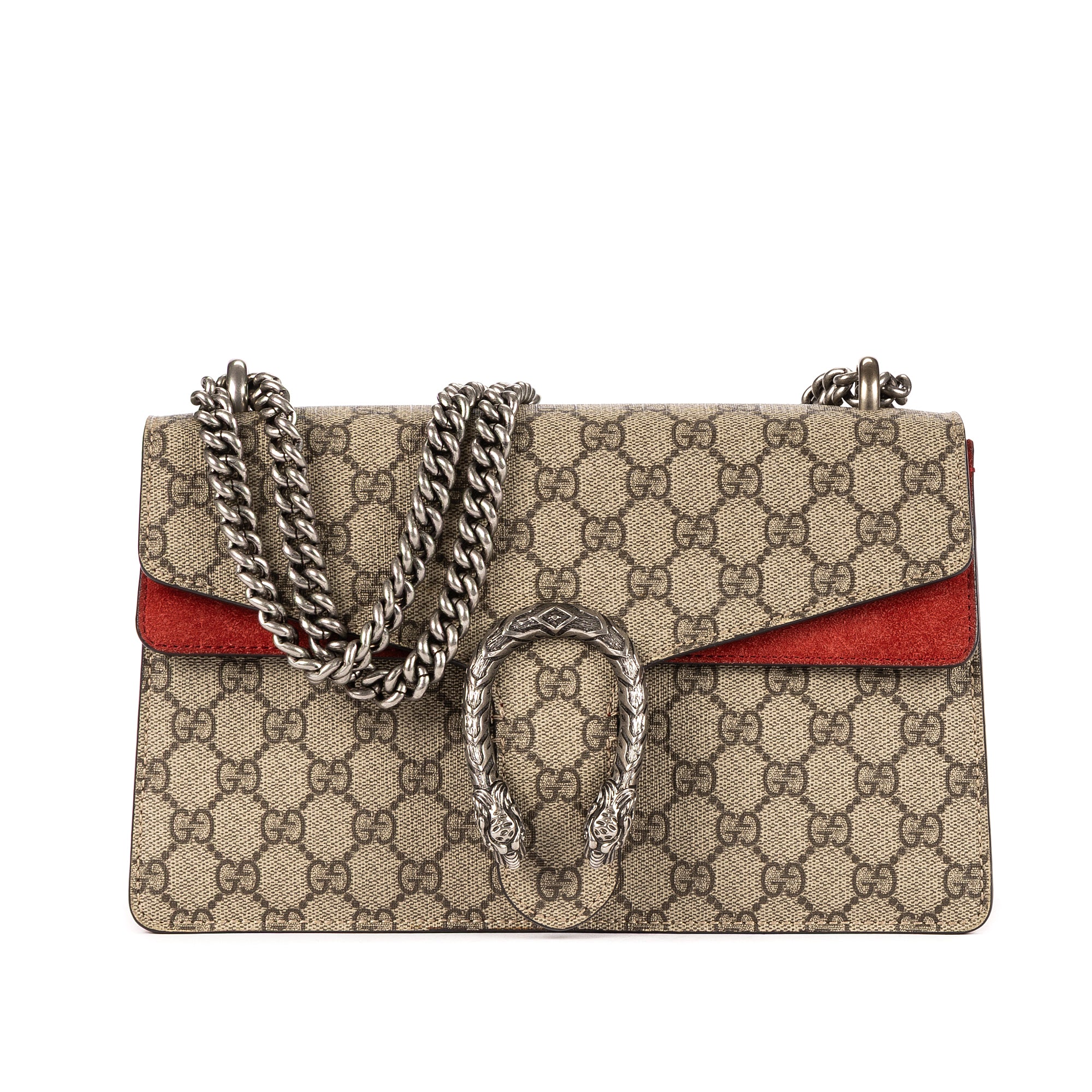 Shoulder Bag Dionysus Small Beige Supreme Coated Canvas