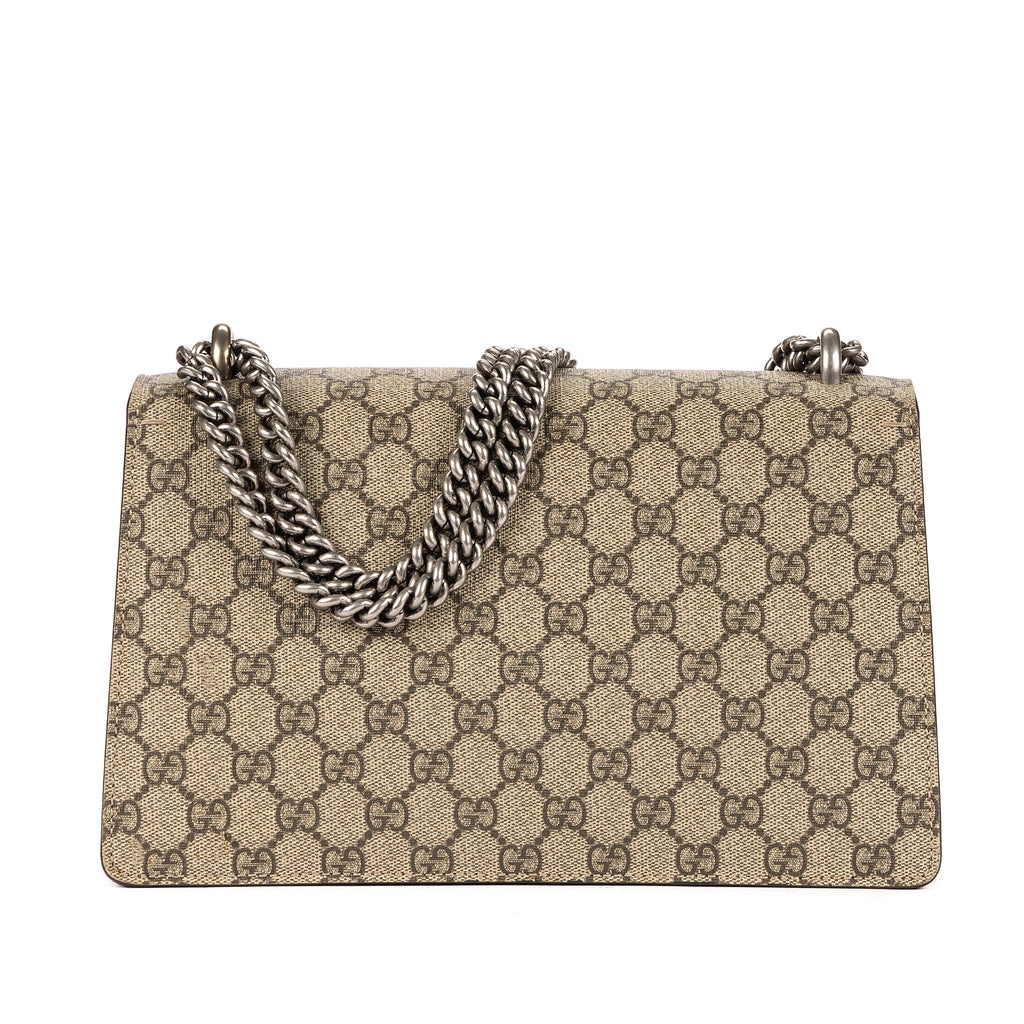 Shoulder Bag Dionysus Small Beige Supreme Coated Canvas