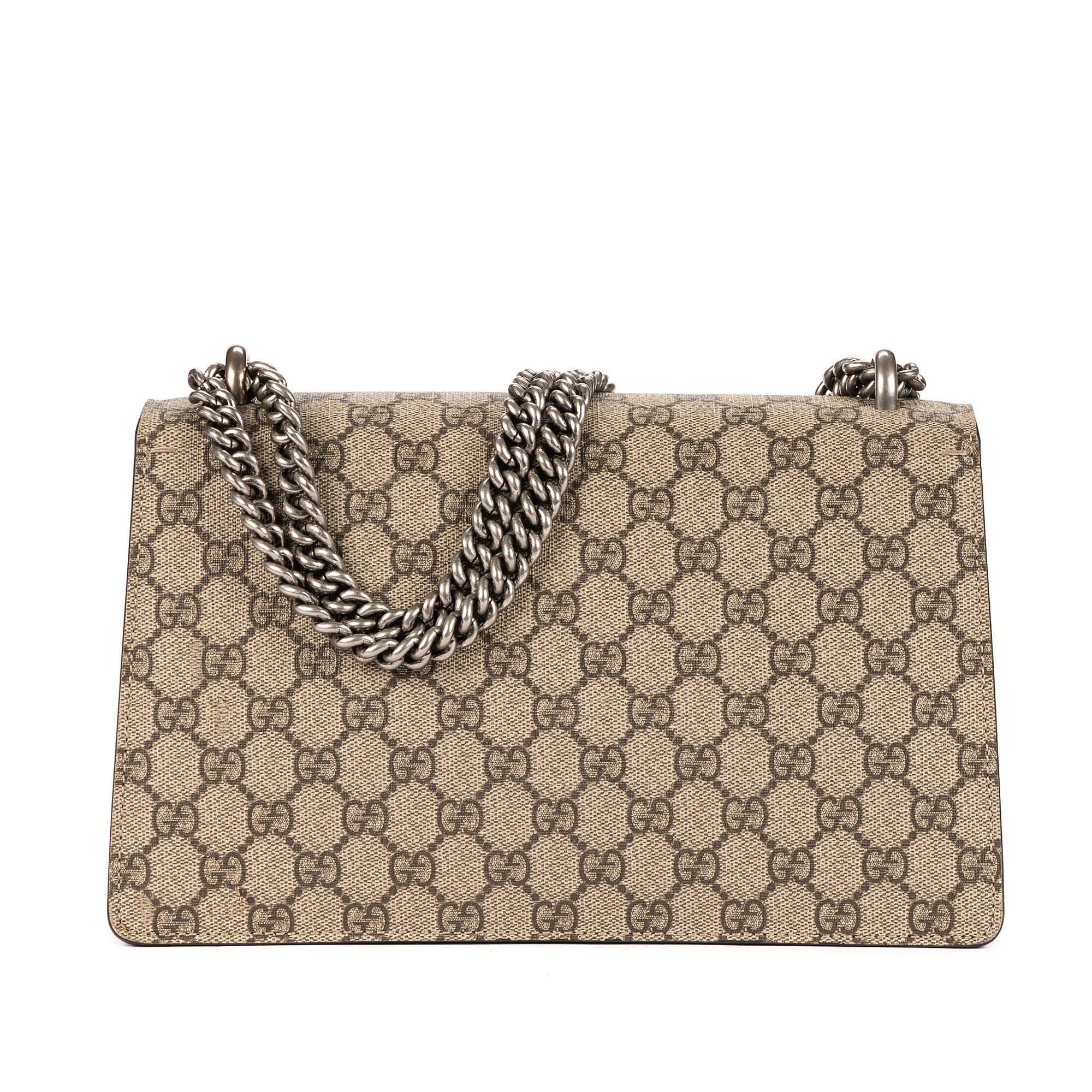 Shoulder Bag Dionysus Small Beige Supreme Coated Canvas