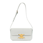 Shoulder Bag Teen Triomphe Azul Grey Smooth Leather