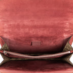 Bolso de hombro Blooms Dionysus mediano de lona revestida Supreme beige con estampado Blooms