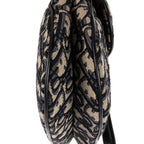 Bolso de mano Saddle Mini oblicuo azul marino de lona Diorissimo Oblique