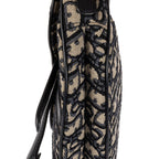 Bolso de mano Saddle Mini oblicuo azul marino de lona Diorissimo Oblique