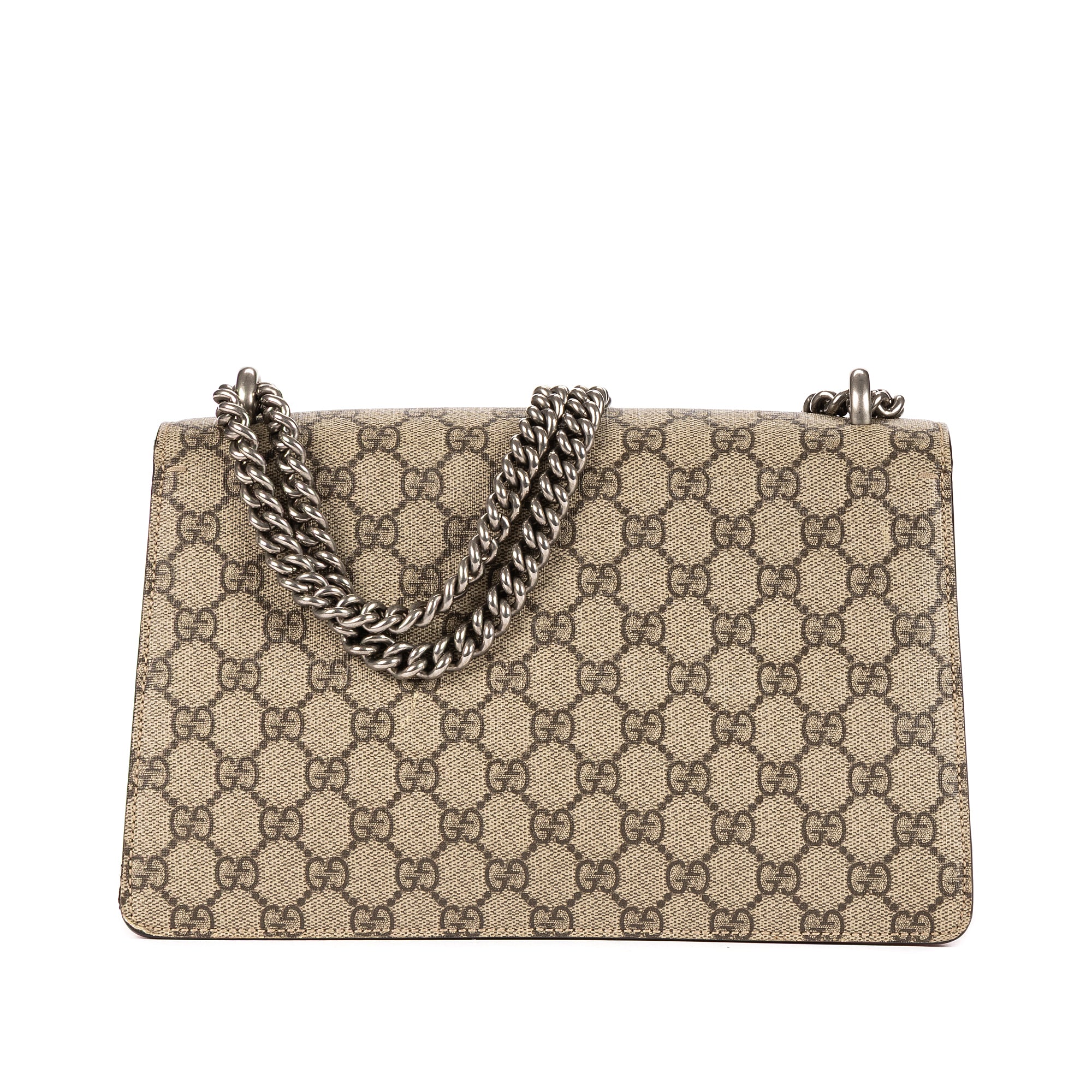 Bolso de Hombro Dionysus Pequeño Lona Revestida Supreme Beige/Piel de Ante