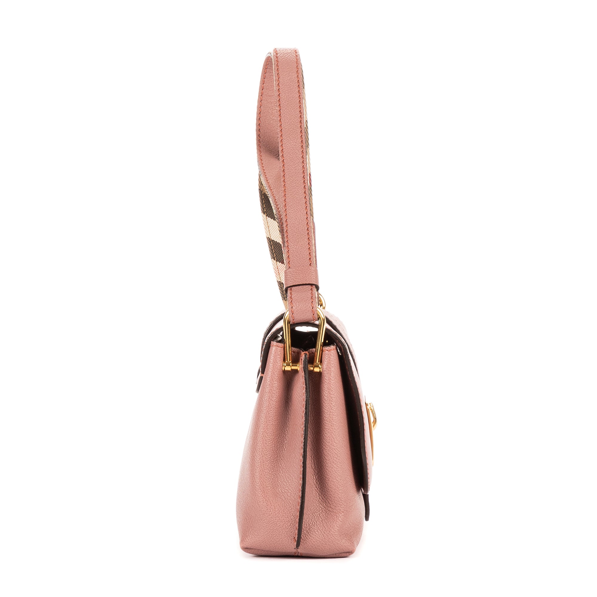 Crossbody The Buckle Pink Soft Grain Smooth Leather