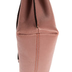 Bandolera The Buckle de piel lisa de grano suave rosa