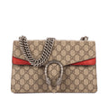 Bolso de Hombro Dionysus Pequeño Lona Revestida Supreme Beige/Piel de Ante
