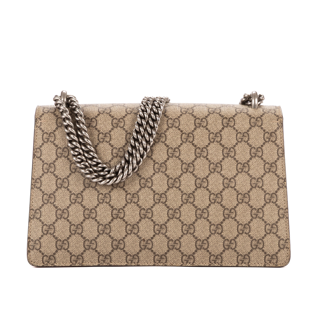 Shoulder Bag Dionysus Small Beige Supreme Coated Canvas/Suede Leather