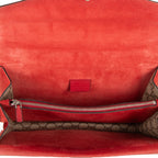 Bolso de Hombro Dionysus Pequeño Lona Revestida Supreme Beige/Piel de Ante