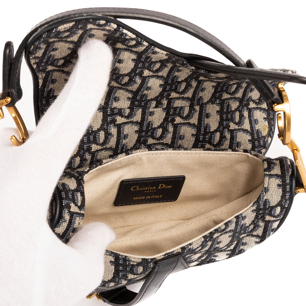 Dior - Saddle Oblique - Marine