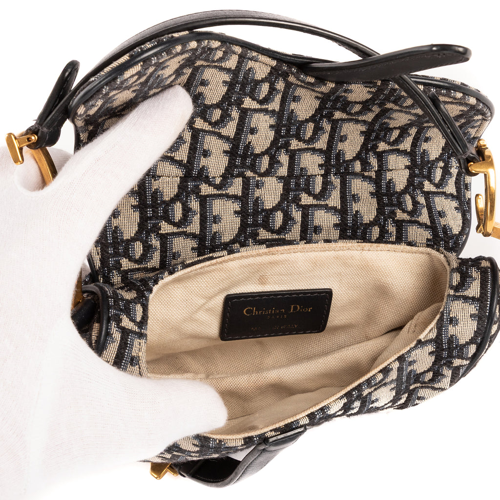 Dior - Saddle Oblique - Marine