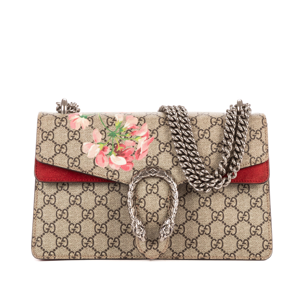 Bolso de Hombro Blooms Dionysus Pequeño Lona Revestida Supreme Beige Blooms