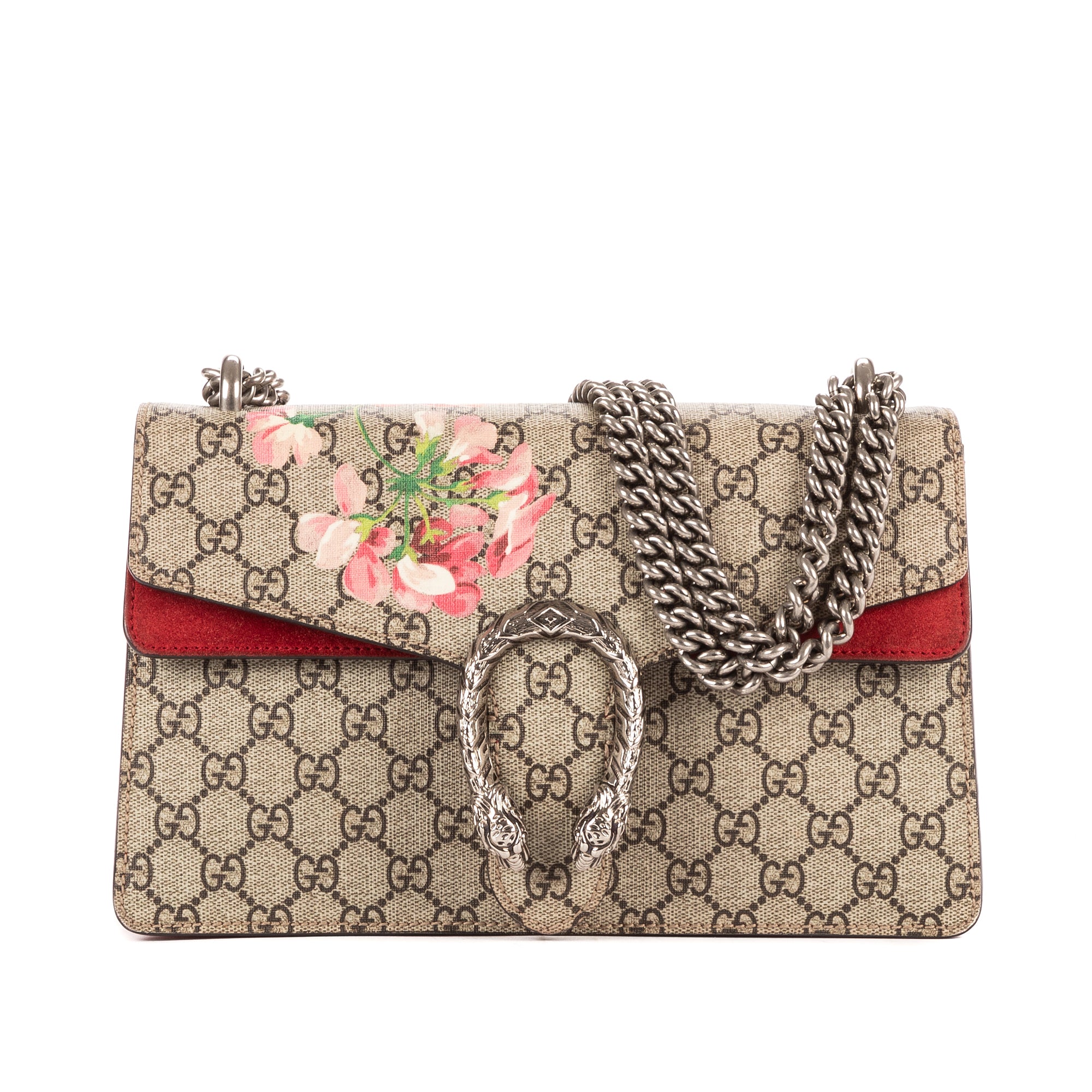 Bolso de Hombro Blooms Dionysus Pequeño Lona Revestida Supreme Beige Blooms