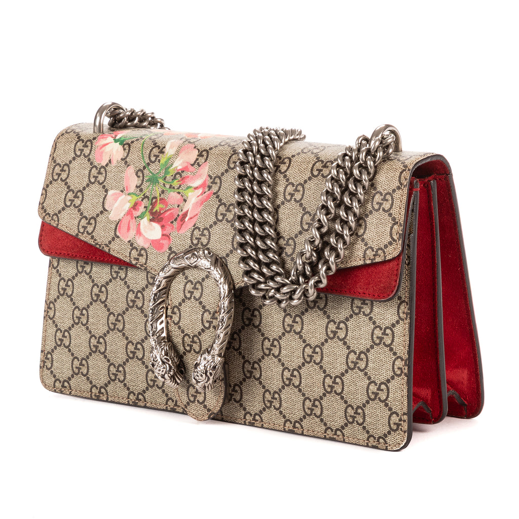 Bolso de Hombro Blooms Dionysus Pequeño Lona Revestida Supreme Beige Blooms