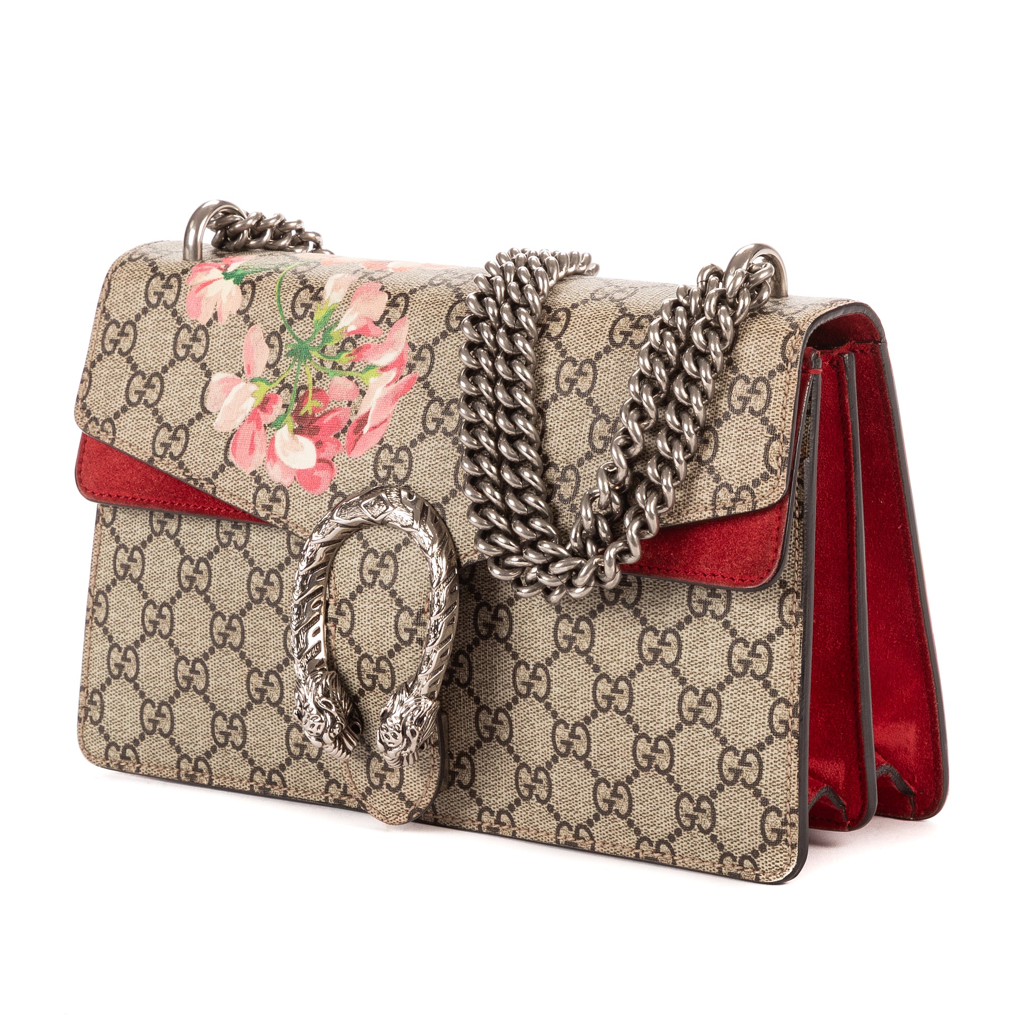 Bolso de Hombro Blooms Dionysus Pequeño Lona Revestida Supreme Beige Blooms