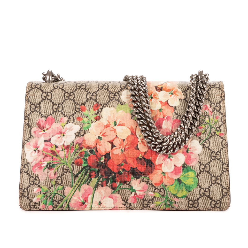 Bolso de Hombro Blooms Dionysus Pequeño Lona Revestida Supreme Beige Blooms