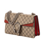 Bolso de Hombro Dionysus Pequeño Lona Revestida Supreme Beige/Piel de Ante