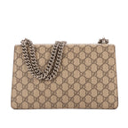 Bolso de Hombro Dionysus Pequeño Lona Revestida Supreme Beige/Piel de Ante