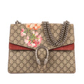 Bolso al hombro Blooms Dionysus mediano de lona revestida Supreme beige Blooms