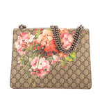 Bolso al hombro Blooms Dionysus mediano de lona revestida Supreme beige Blooms