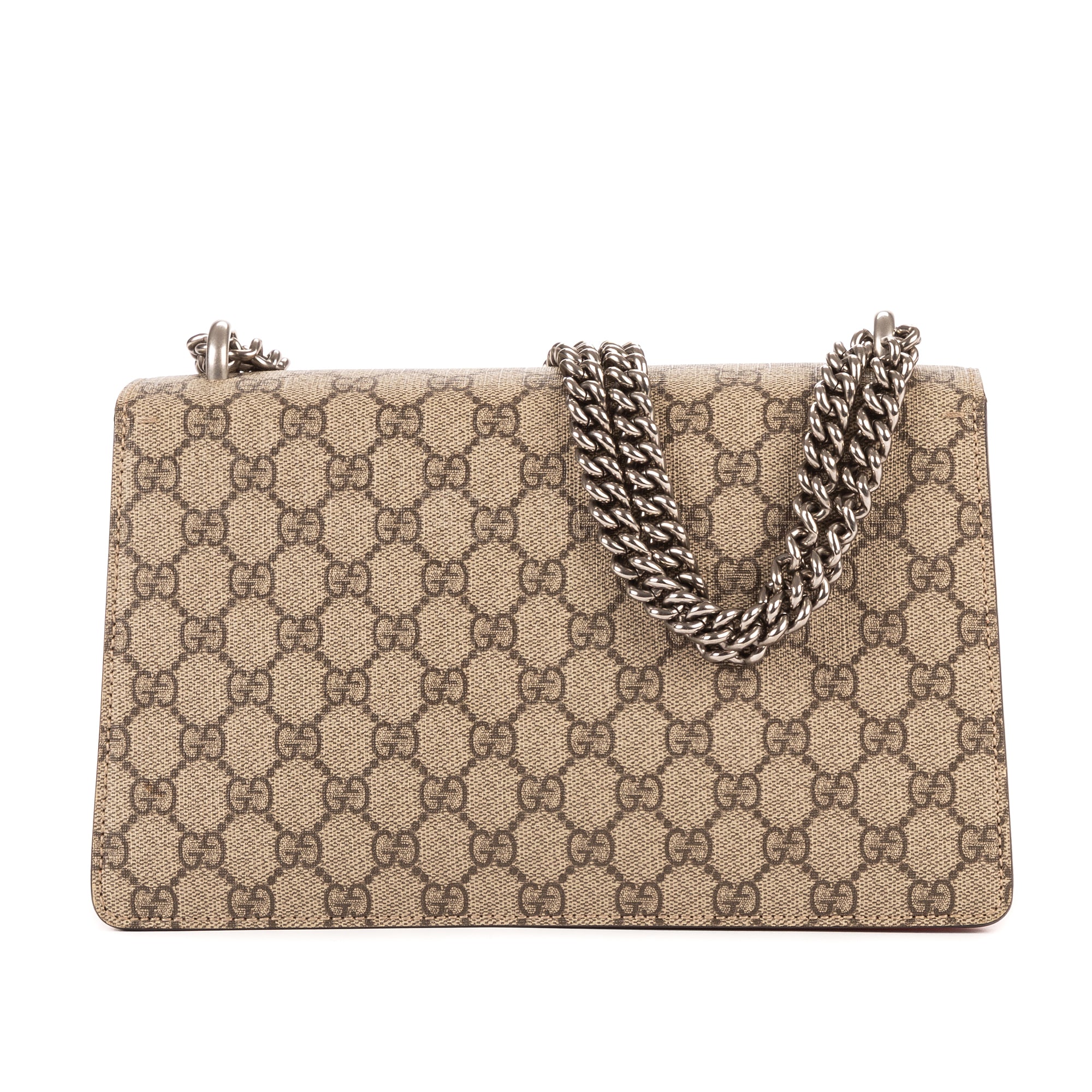 Bolso de Hombro Pequeño Dionysus Lona Revestida Supreme Beige/Piel de Ante