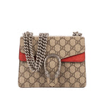 Bolso de Hombro Dionysus Mini Lona Revestida Supreme Beige/Piel Ante