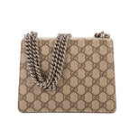 Bolso de Hombro Dionysus Mini Lona Revestida Supreme Beige/Piel Ante