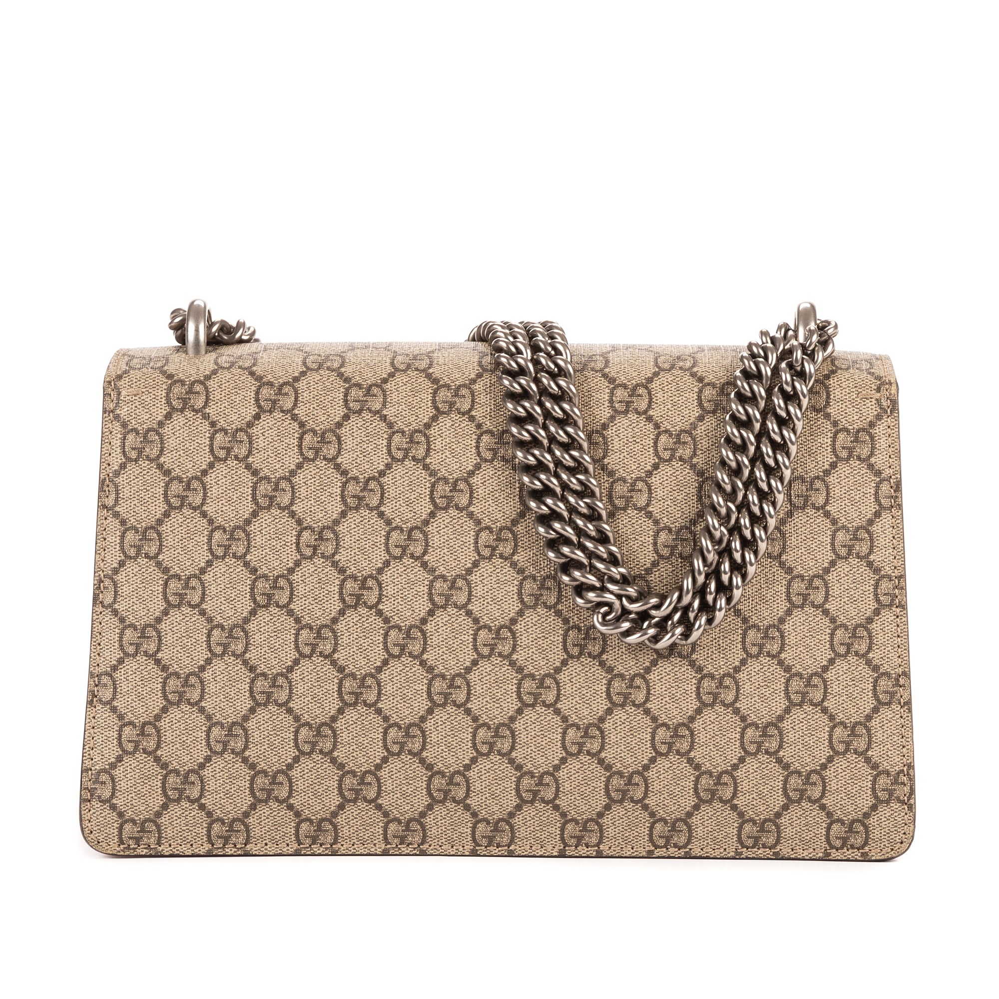 Bolso de hombro Dionysus Pequeño Lona Revestida Supreme Beige/Piel de Ante