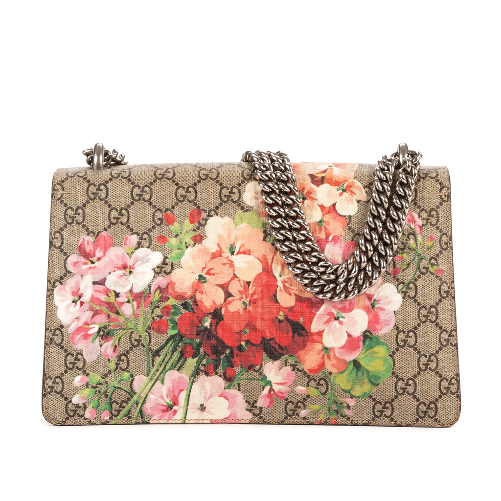 Bolso de Hombro Blooms Dionysus Pequeño Lona Revestida Supreme Beige Blooms