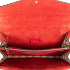 Bolso de Hombro Dionysus Pequeño Lona Revestida Supreme Beige/Piel de Ante