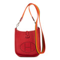 Shoulder Bag Evelyne Mini Red Taurillon Clemence Leather