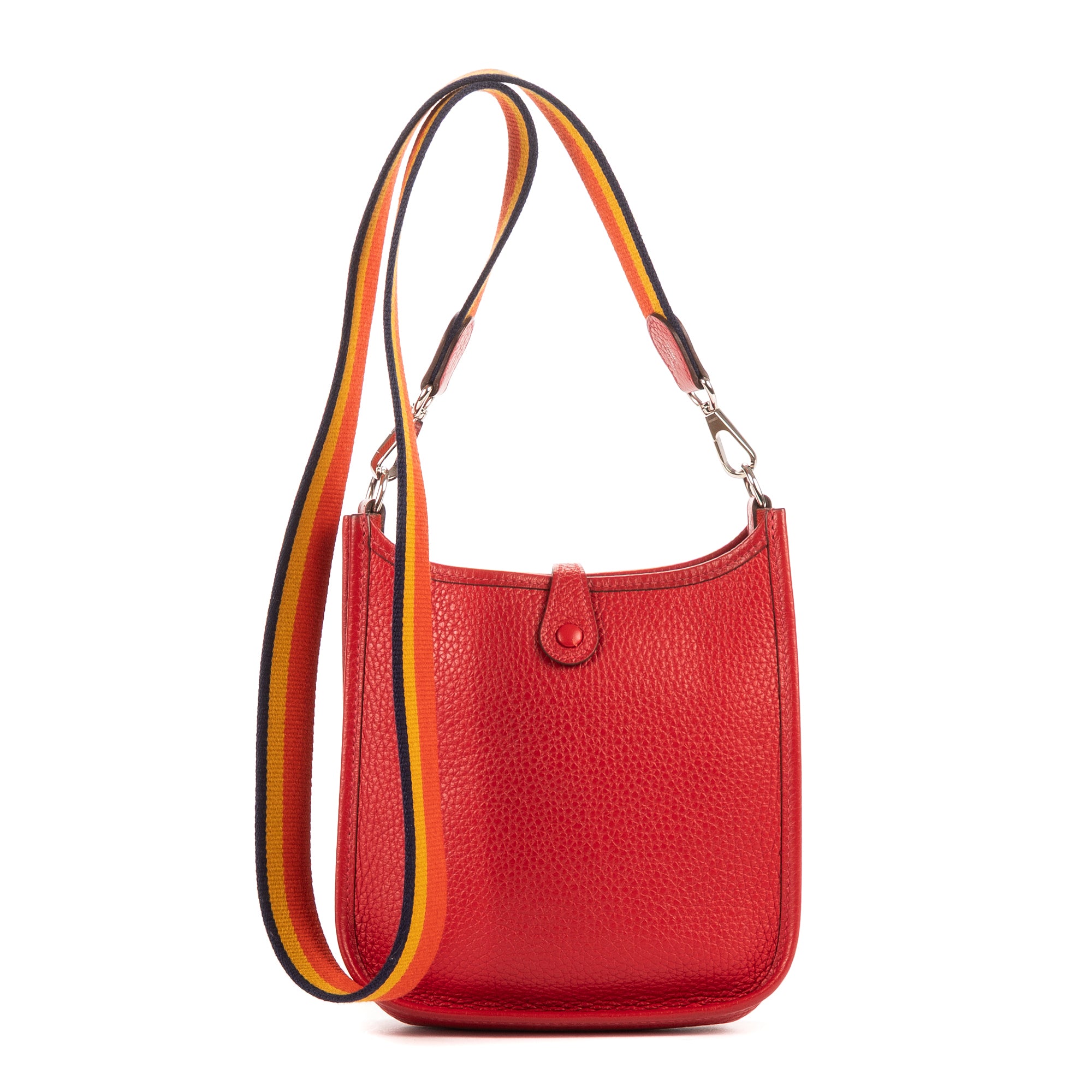 Bolso de Hombro Evelyne Mini Piel Taurillon Clemence Roja