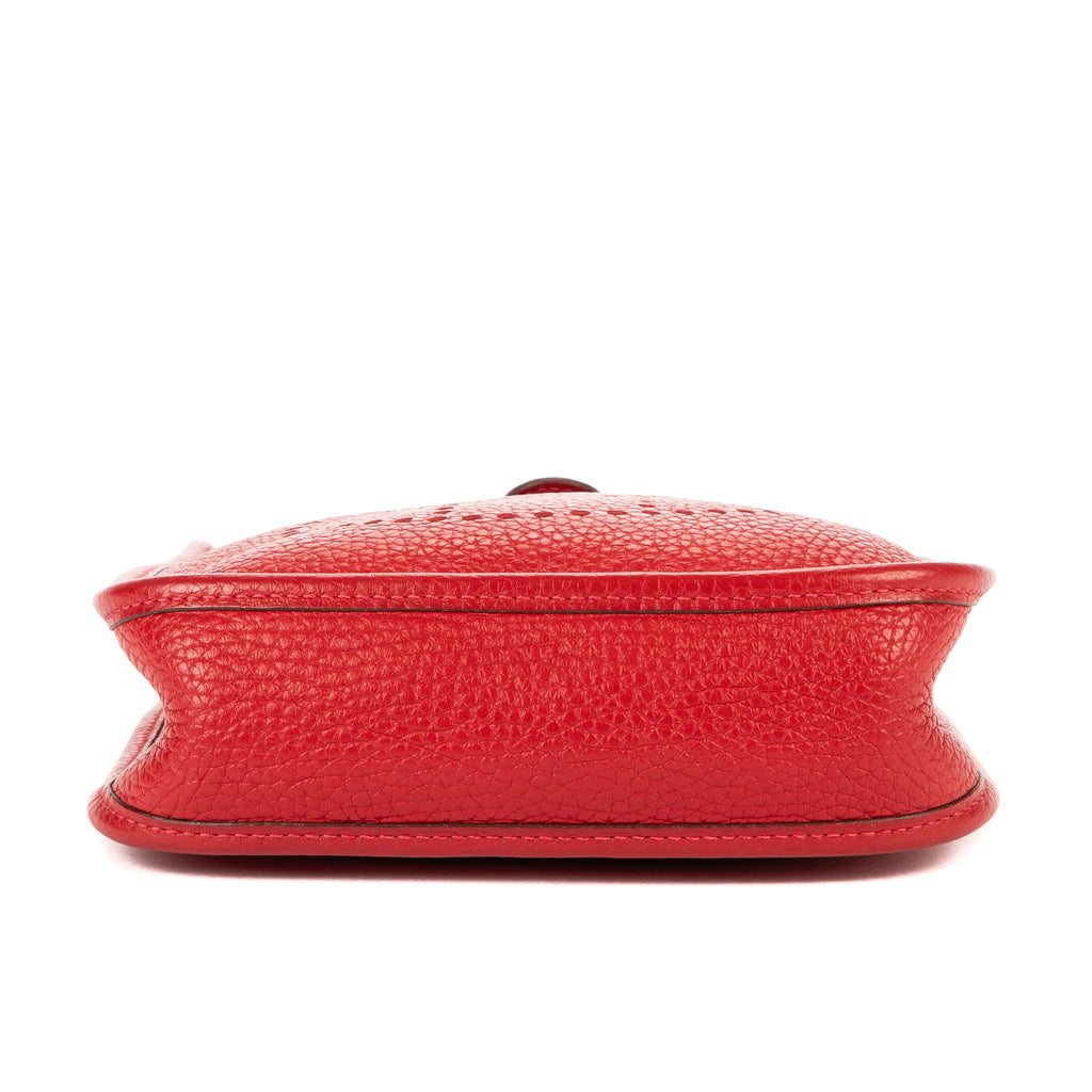 Bolso de Hombro Evelyne Mini Piel Taurillon Clemence Roja