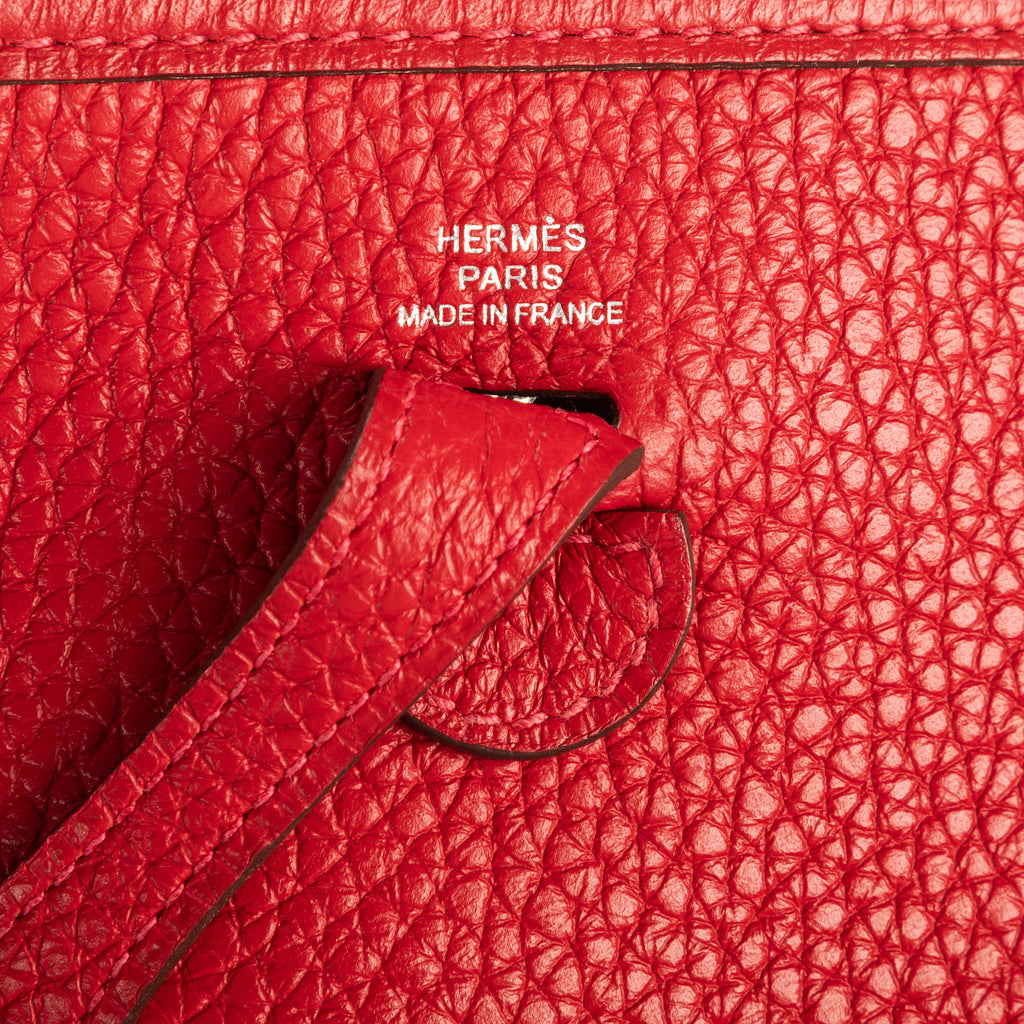 Bolso de Hombro Evelyne Mini Piel Taurillon Clemence Roja