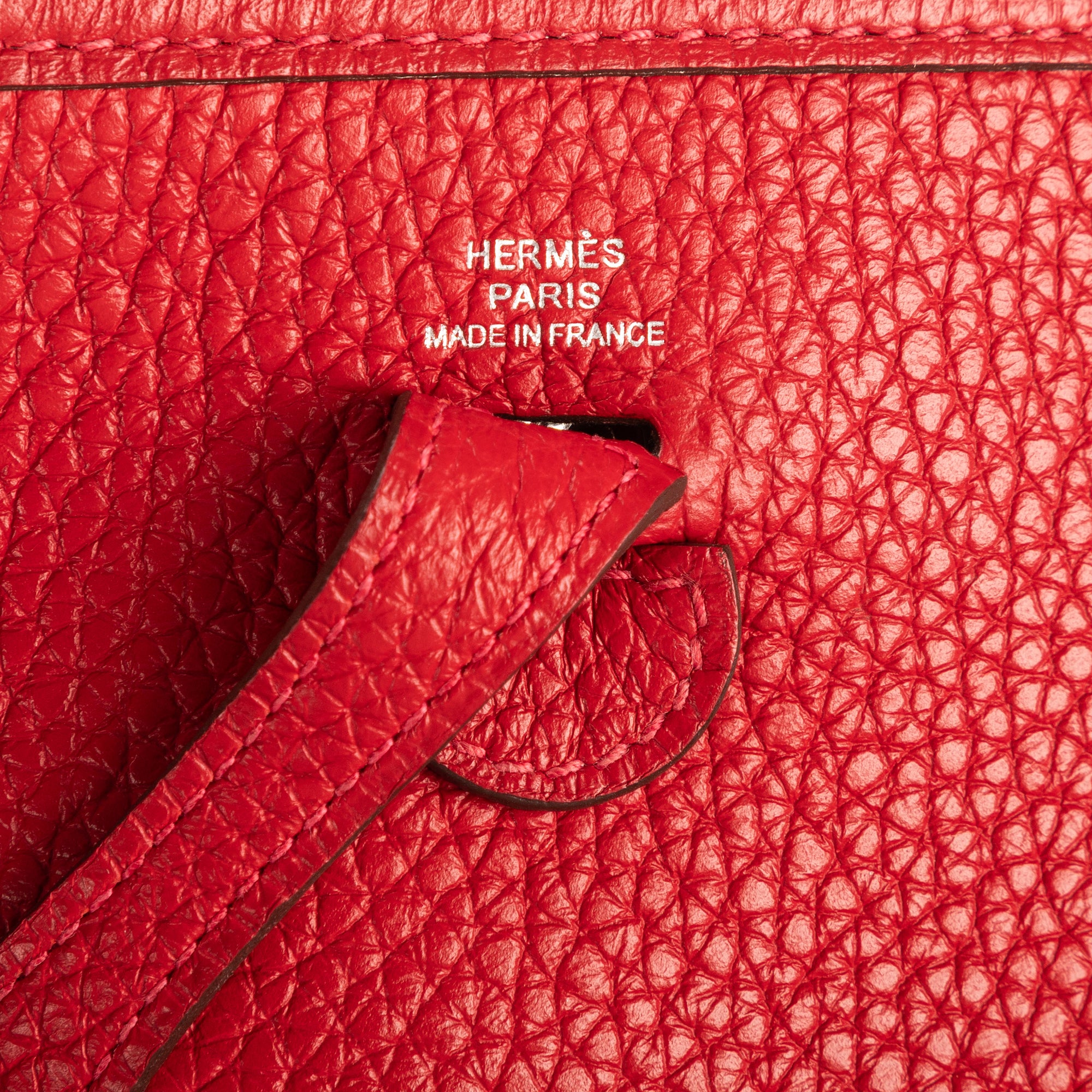 Bolso de Hombro Evelyne Mini Piel Taurillon Clemence Roja