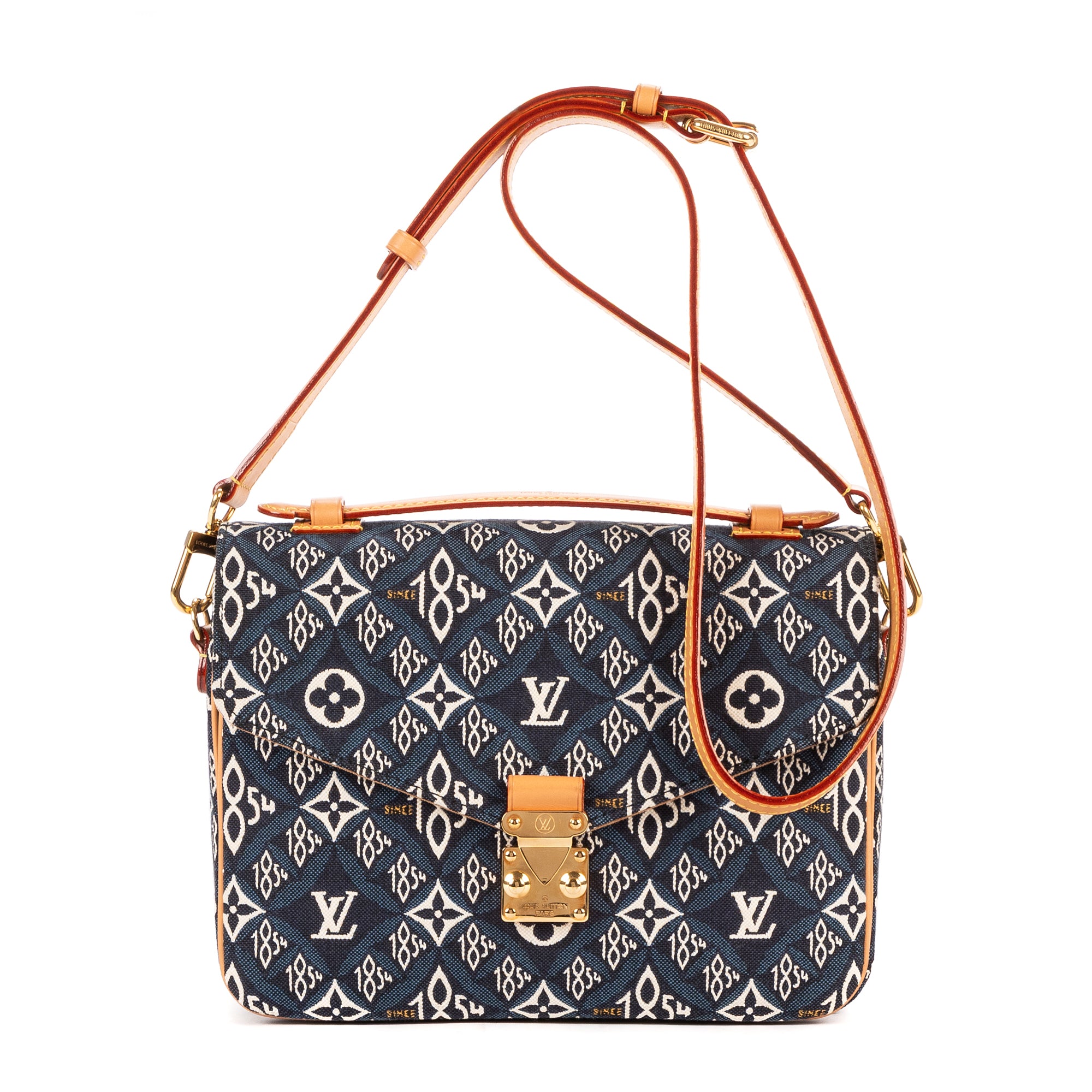 Shoulder Bag Jacquard Since 1854 Pochette Metis Navy Monogram Jacquard 1854