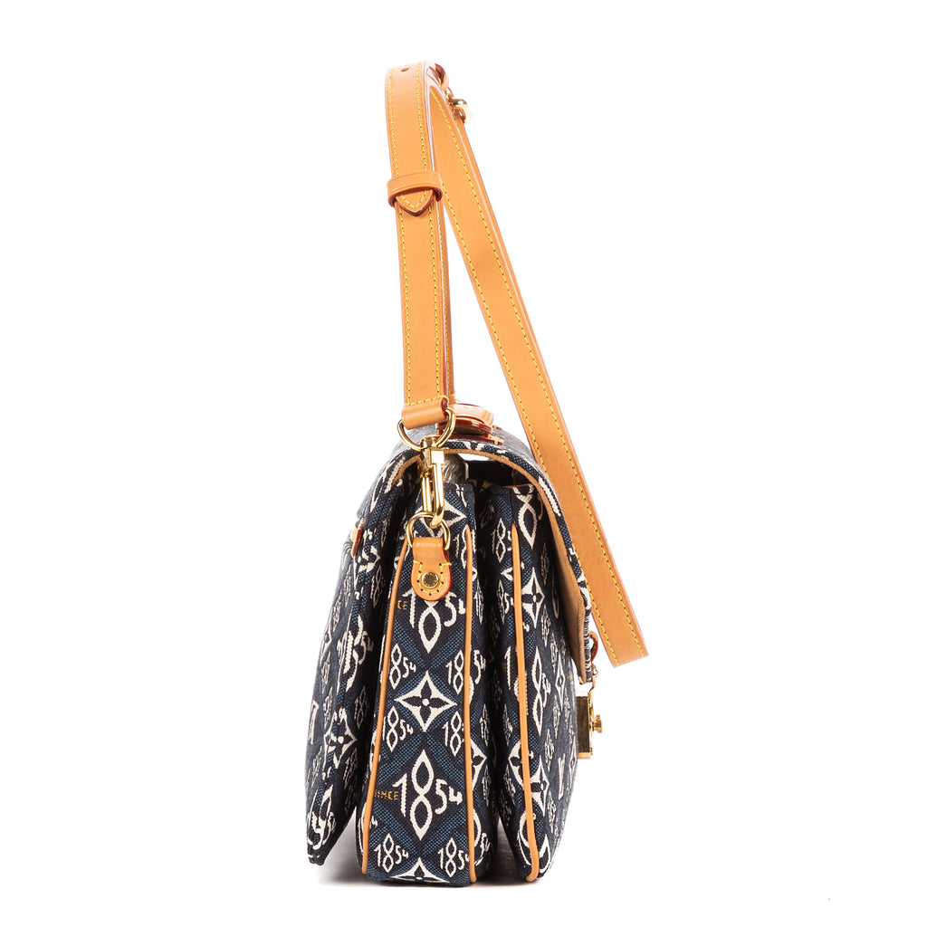Shoulder Bag Jacquard Since 1854 Pochette Metis Navy Monogram Jacquard 1854