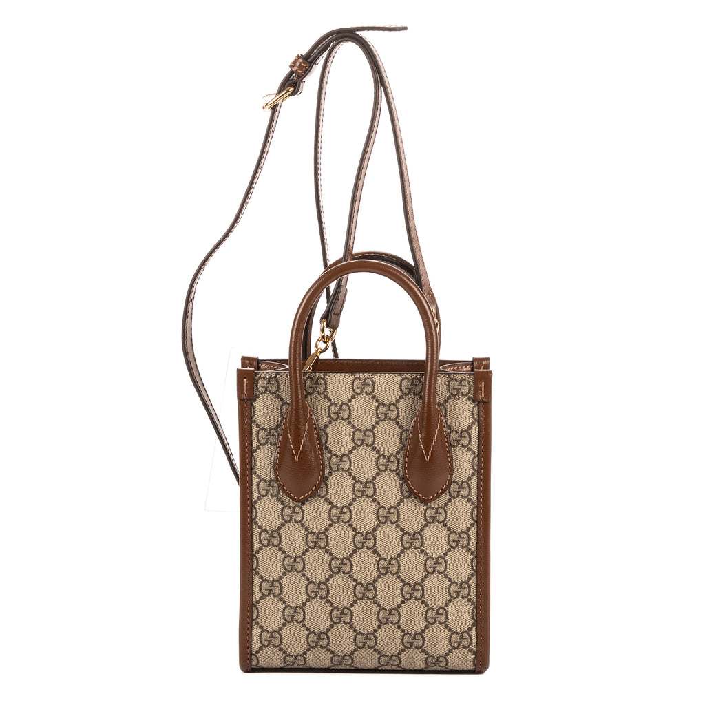 Gucci - Micro Cabas - Beige/Marron