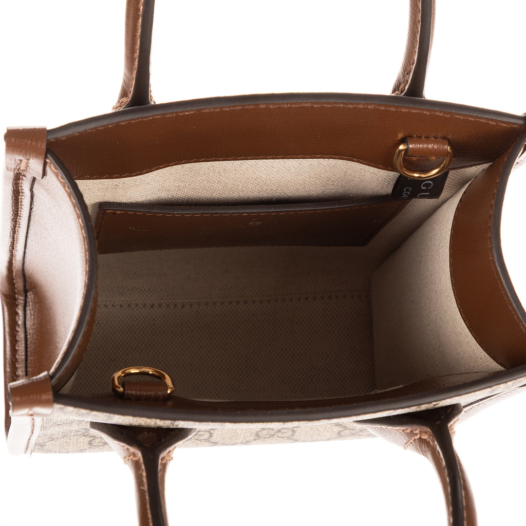 Gucci - Micro Cabas - Beige/Marron