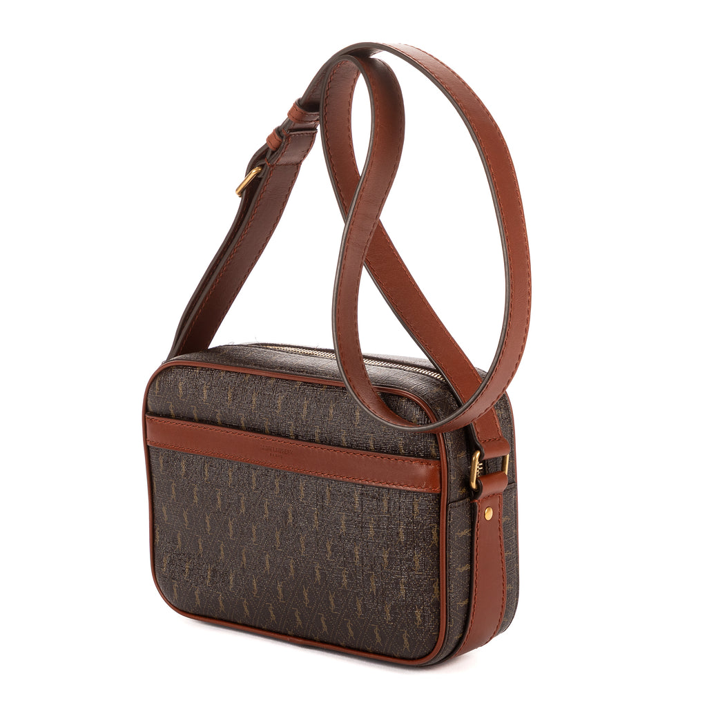 Bandolera Cassandre Cámara Lona Monogram Marrón Chocolate