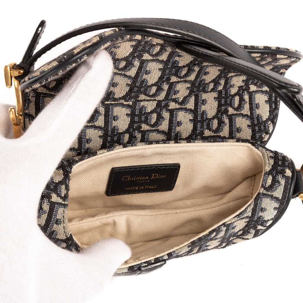 Dior - Saddle Oblique - Marine