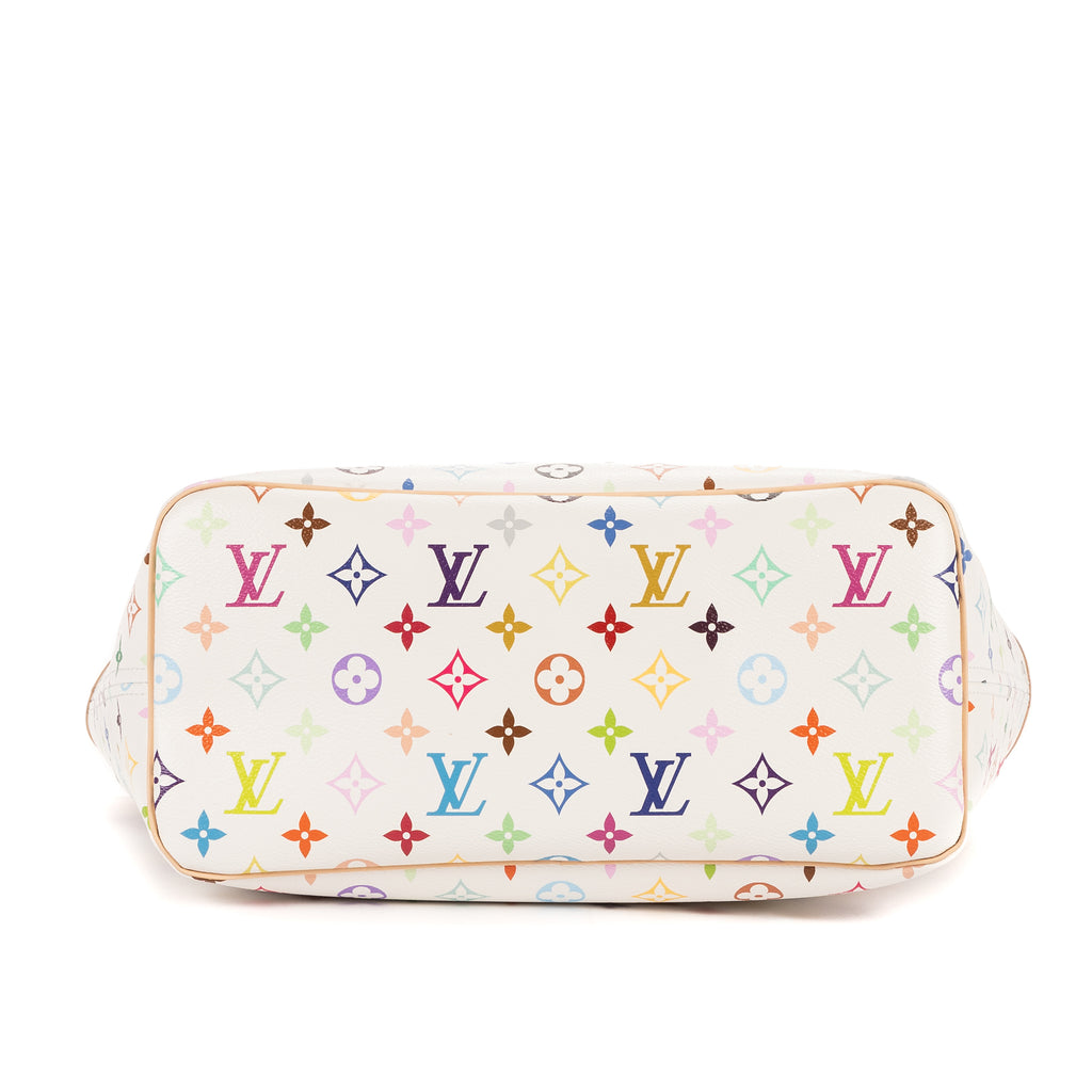 Shoulder Bag Ltd. Ed. LV x Takashi Murakami Neverfull MM MM White Multicolore Monogram Canvas