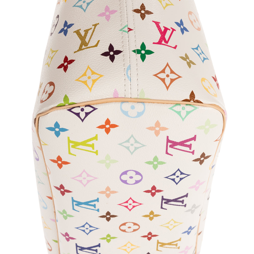Shoulder Bag Ltd. Ed. LV x Takashi Murakami Neverfull MM MM White Multicolore Monogram Canvas