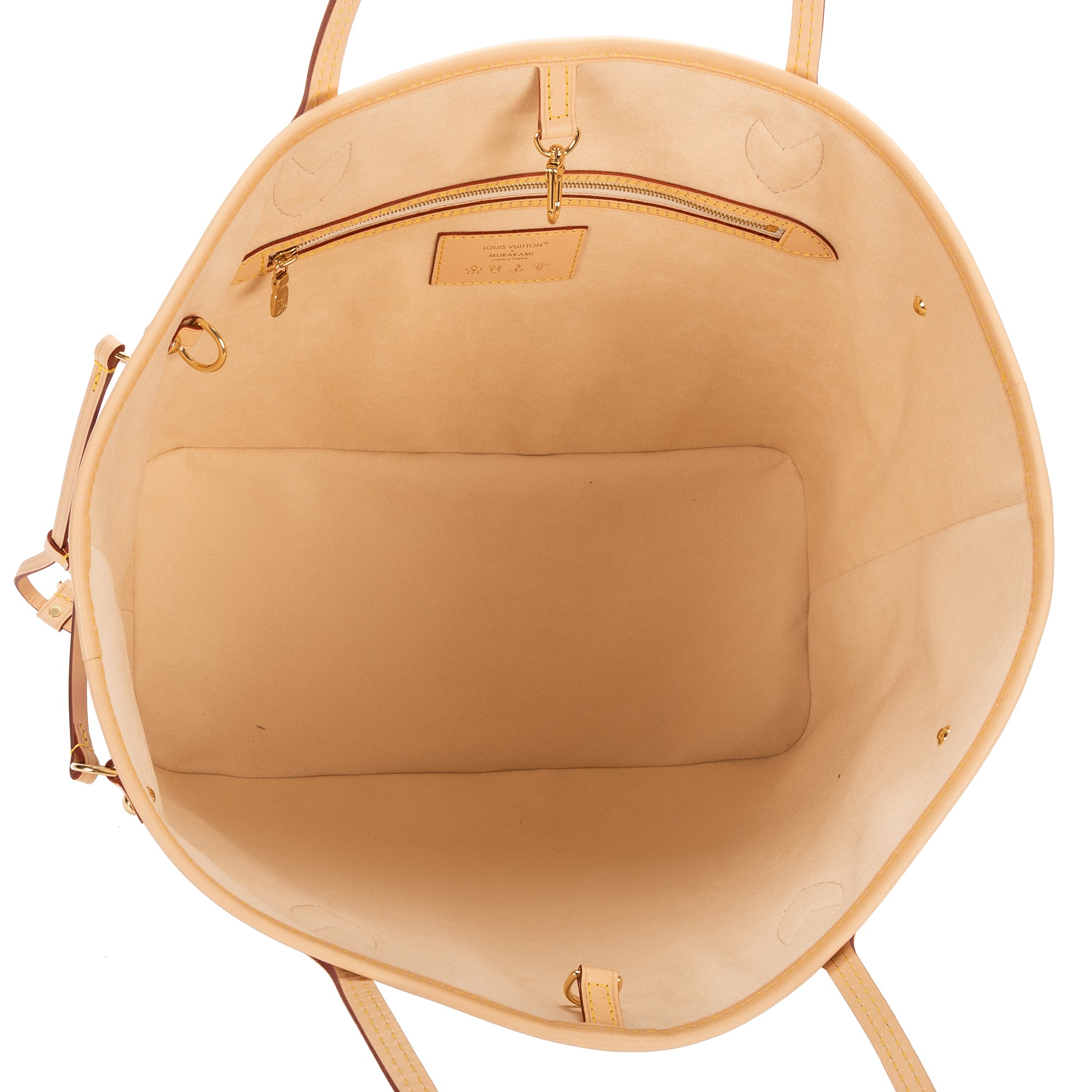 Shoulder Bag Ltd. Ed. LV x Takashi Murakami Neverfull MM MM White Multicolore Monogram Canvas