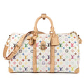 Louis Vuitton - Édition Limitée LV x Takashi Murakami Keepall Bandoulière 45 - Blanc/Multicolore