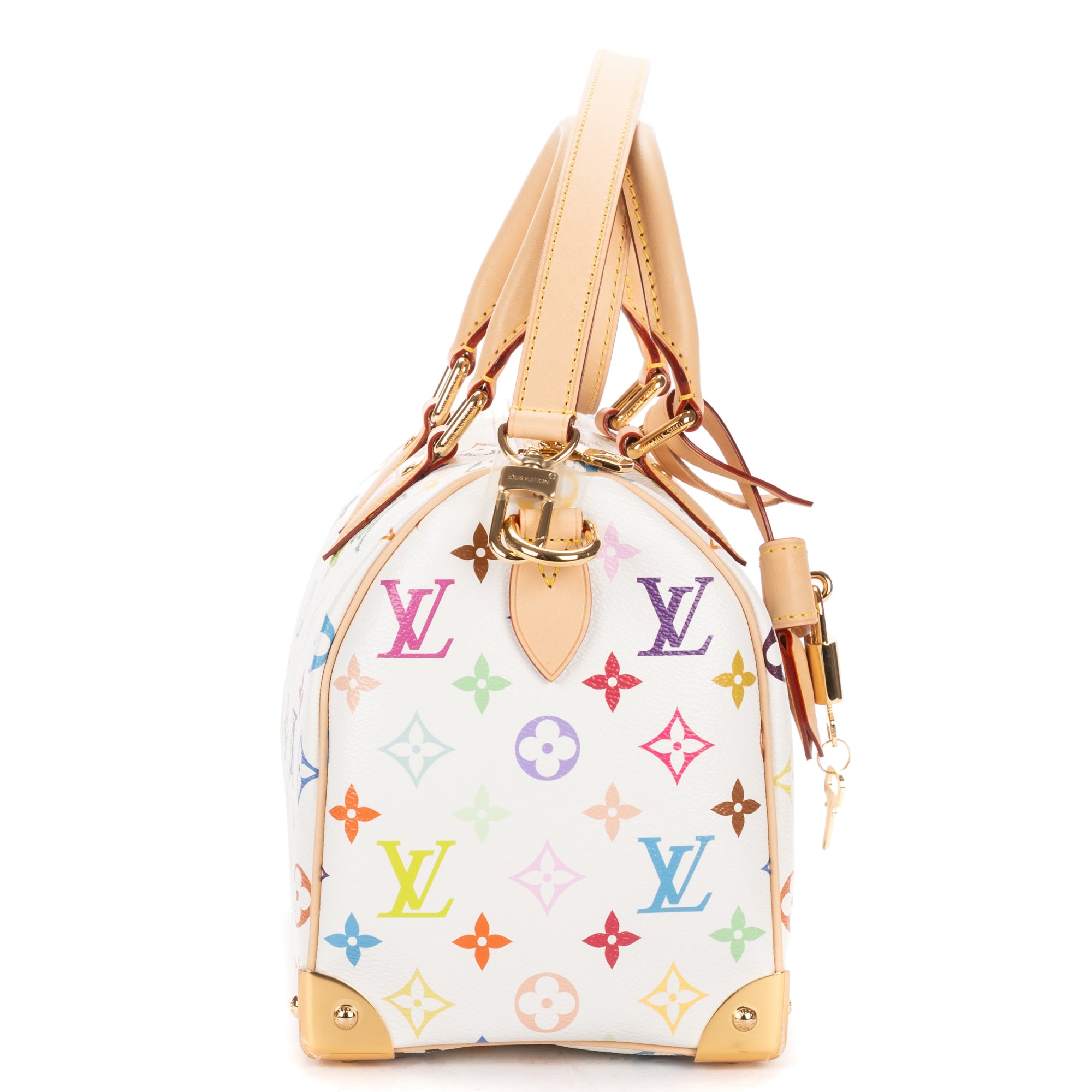 Crossbody Ltd. Ed. LV x Takashi Murakami Speedy Bandoulière 25 25 White Multicolore Monogram Canvas