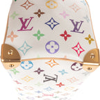 Crossbody Ltd. Ed. LV x Takashi Murakami Speedy Bandoulière 25 25 White Multicolore Monogram Canvas