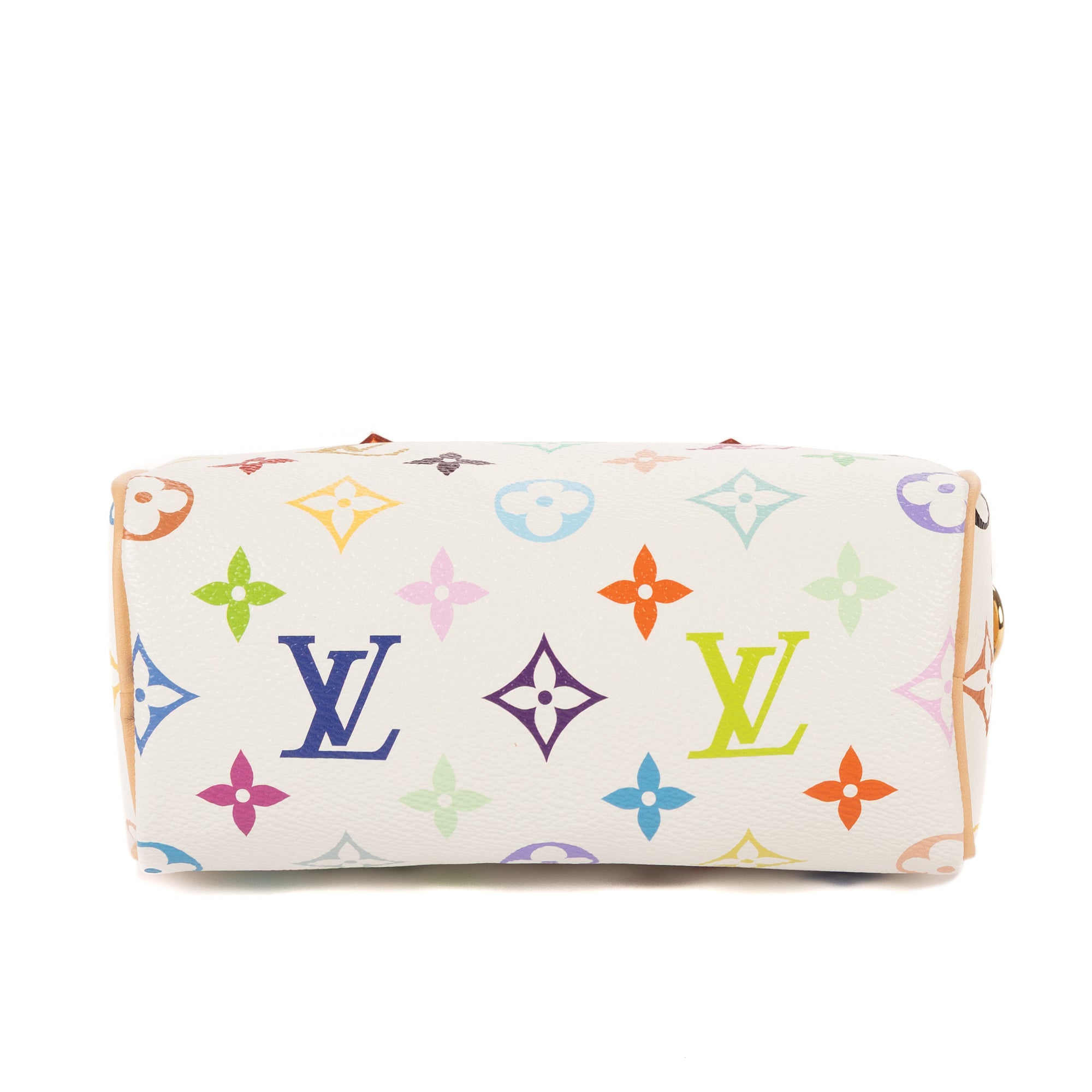Crossbody Ltd. Ed. LV x Takashi Murakami Nano Speedy Nano White Multicolore Monogram Canvas