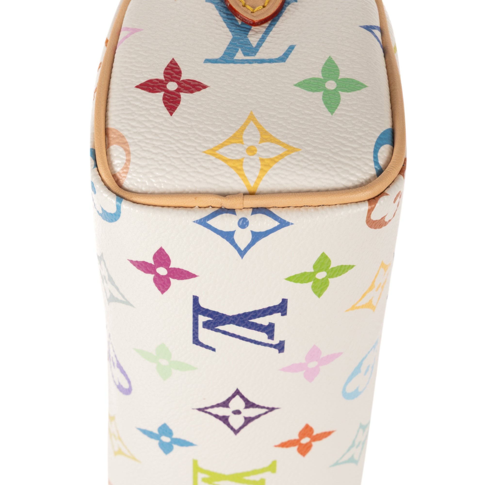 Crossbody Ltd. Ed. LV x Takashi Murakami Nano Speedy Nano White Multicolore Monogram Canvas
