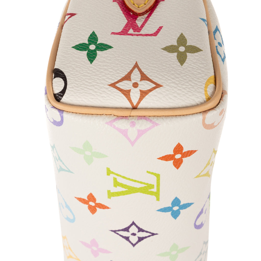 Crossbody Ltd. Ed. LV x Takashi Murakami Nano Speedy Nano White Multicolore Monogram Canvas